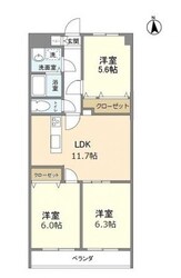 コスモリード武蔵中原の物件間取画像